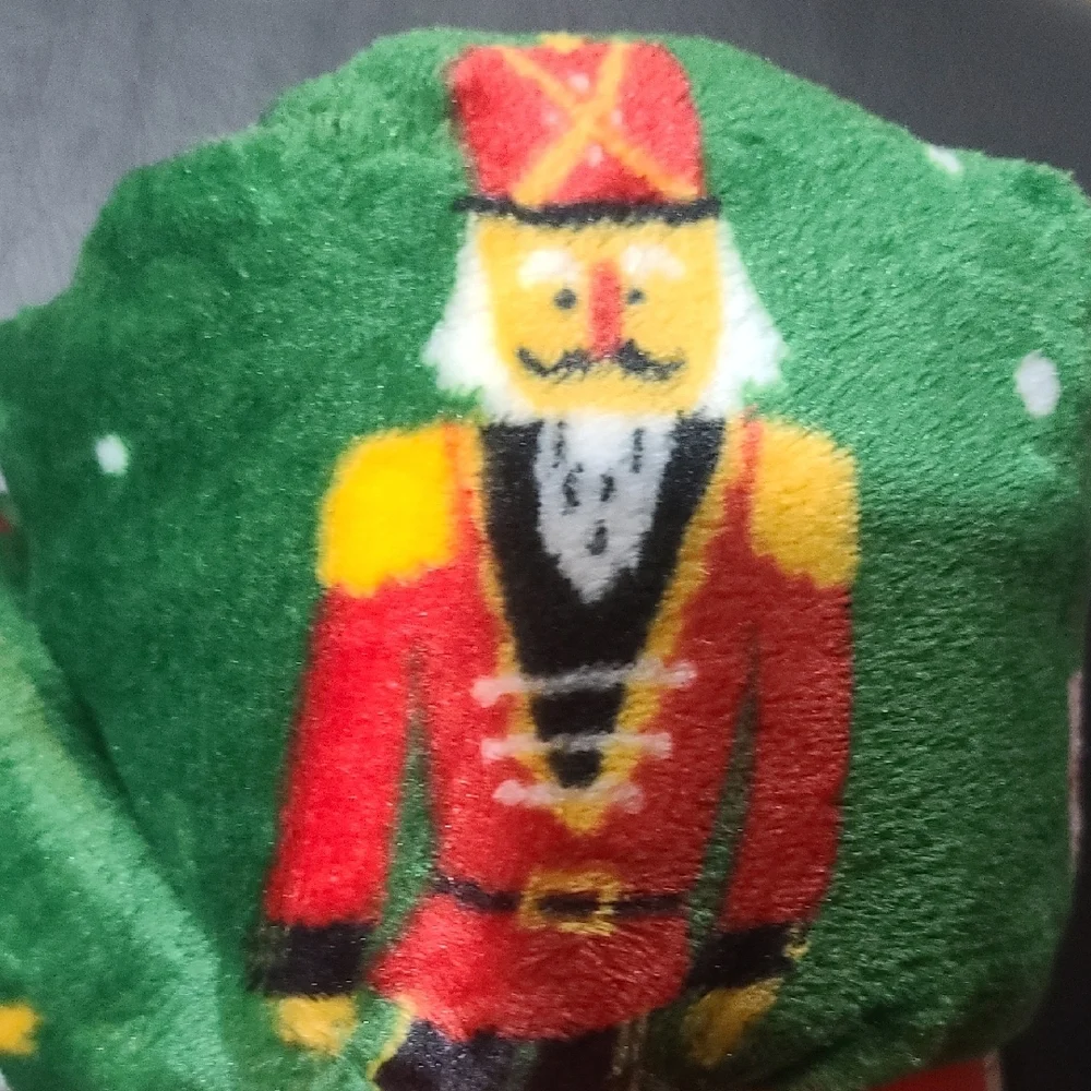 Holiday Throw COZY Blanket Festive Fairies, Nutcracker, Christmas Tree Etc NWT